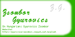 zsombor gyurovics business card